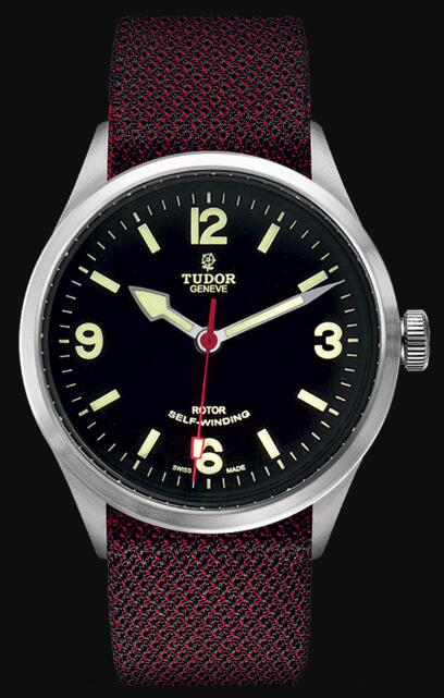 Tudor HERITAGE RANGER 79910 Burgundy fabric strap Replica Watch